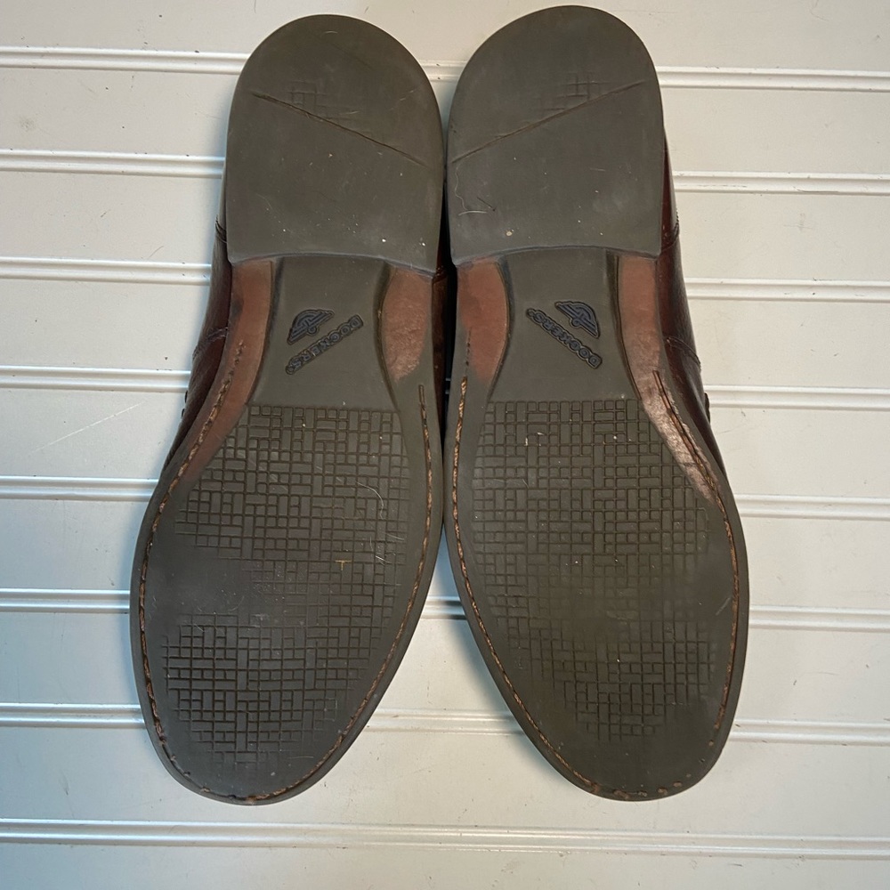 Dockers Men's Size 11 1/2 Wide Brown Leather Tassel Loafers Very Good Condition - Picture 4 of 7